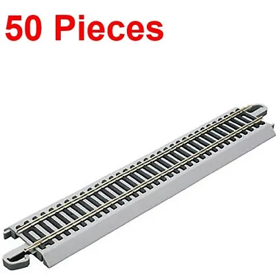 $122.50 • Buy NEW Bachmann 9  Staight Nickel Silver E-Z Train Track (50 Pieces) HO Scale BA...