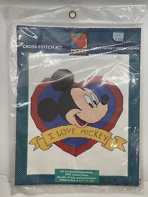 New Mickey Unlimited Counted Cross Stitch Kit I Love Mickey Mouse Disney 36002 • $14.99