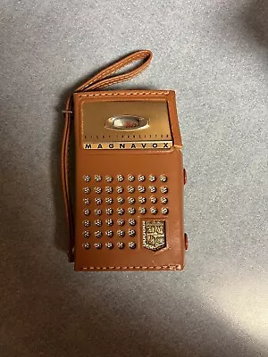 Vintage Magnavox EIGHT Transistor 2 AM-80 Radio With Cowhide Case • $29