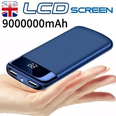 9000000mAh Power Bank USB Fast Charger Battery Pack Portable For Mobile Phone • £16.79