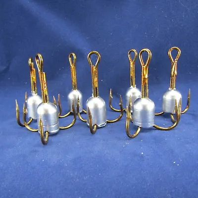 6/0 Weighted Bronze Treble Hook/Bunker Hook For Snagging And Trolling 1.5oz +/- • $14.50