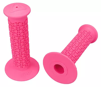 AME Old School BMX Bicycle Grips - ROUNDS - FLUORESCENT PINK • $19.99
