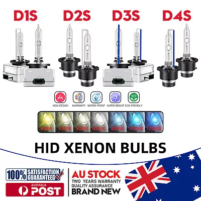 D1S D2S D3S D4S Headlight Globe Xenon HID BulbLamp 8000K35W High/Low Beam CANBUS • $39.97