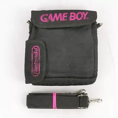 Official Nintendo Gameboy Color Pocket Advance Black Carry Case Travel Bag • £19.99