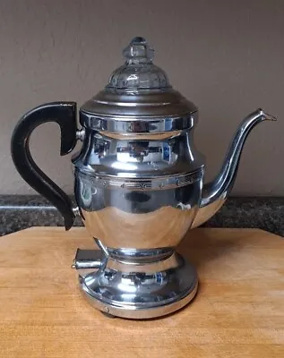 Vintage Westinghouse Electric Coffee Percolator With Fire King Lid & Cord WORKS • $44.99