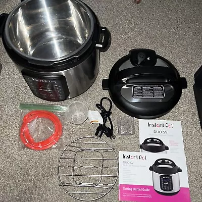 Instant Pot DUO SV 6-Quart 9-in-1 Multi-Use Pressure Cooker With Accessories • $195.55