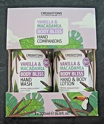 Creightons Vanilla & Macadamia Body Bliss Hand Companions Gift Set Body Lotion • £15.99