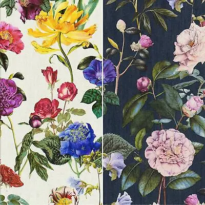 Jette Wild Flowers AS Creation Wallpaper Floral Textured - Navy White • £2.99