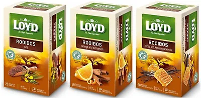 LOYD Rooibos Tea In 20 Bags - Pure Orange And Cinnamon Honey & Vanilla • $12.95