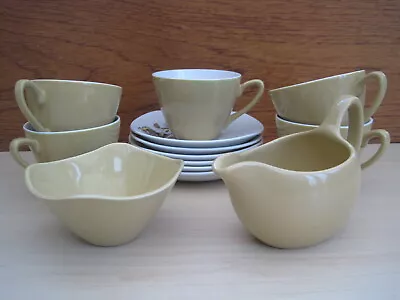 Vintage Midwinter Pottery Stylecraft Rose Pattern Coffee Cups Saucers Jug Bowl • £15