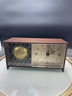 Rare Vintage Westclox Electric MCM Bell Vue S19-B Alarm Clock 1950'S 60'S Works • $38.99