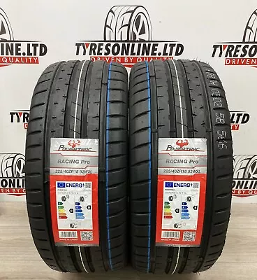 2 X 225 40 18 Powertrac 92w Xl 225/40zr18 Brand New Tyres M+s Amazing C B Labels • £96.50