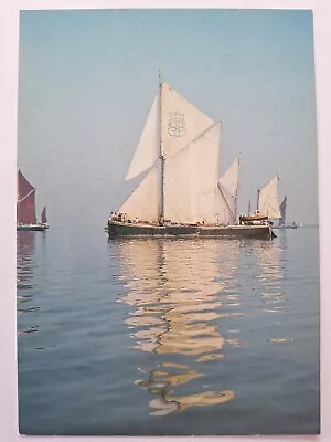 Thames Sailing Barge Repertor Built 1924 Mistley Essex Modern Postcard. • £3.65