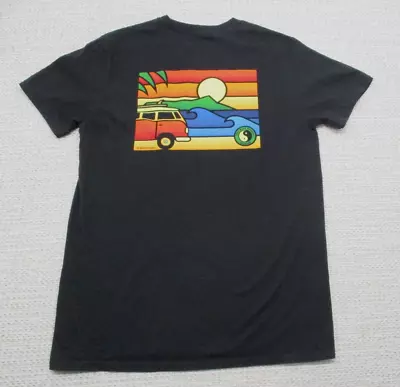 T&C Surf Design Shirt Adult M Medium Black Short Sleeve Crew Neck Volkswagon • $12.49