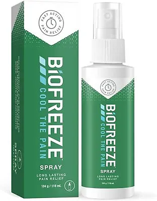 Biofreeze Pain Relieving Spray 4oz/118ml - Fast Acting For Muscle Joint & Back • £12.99