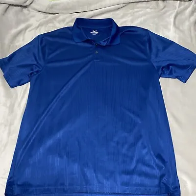 Mizuno Polo Shirt Mens 2XL Blue Drylite Short Sleeve Lightweight Performance • $14.97