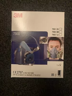 3M Reusable Half Mask 7500 Small - 7501 Respirator Face Mask Brand New • £14.99