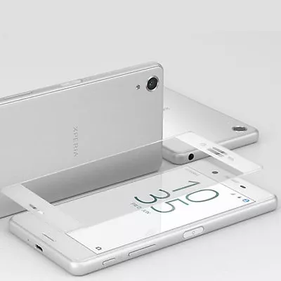 WHITE 3D Curved Tempered Glass Screen Protector For SONY XPERIA XZ Premium G8141 • $19.95