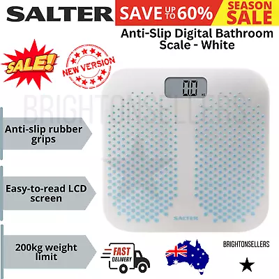 Clinical Anti-Slip Digital Bathroom Scale - White Scale Weighing 200kg Bathroom • $61.06