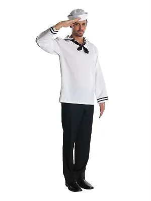 Nautical Sailor Costume White Standard Adult Men Women • £11.64