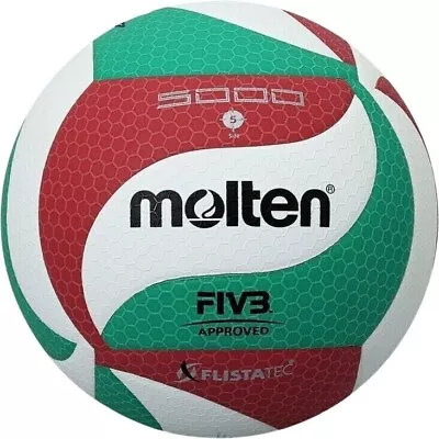 Molten V5M5000 Flistatec Volleyball - Champions Choice - Green / Red / White • $55