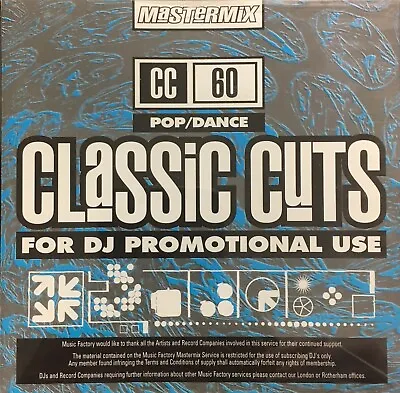 Mastermix Classic Cuts CD - Pop/Dance (CC60) • £6.95