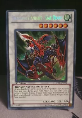 Yugioh Dragunity Knight - Gae Dearg Secret Rare 1st Edition STBL- EN098 NM • £25