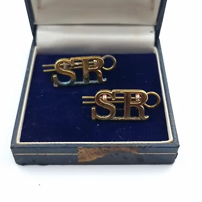 The Cameronians (Scottish Rifles) Regiment Shoulder Title Badges Pair Firmin Box • £19.95