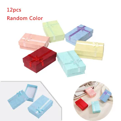 12pcs Gift Box Jewelry Gift Box Bulk Necklace Boxes For Small Business Colorful • £7.92