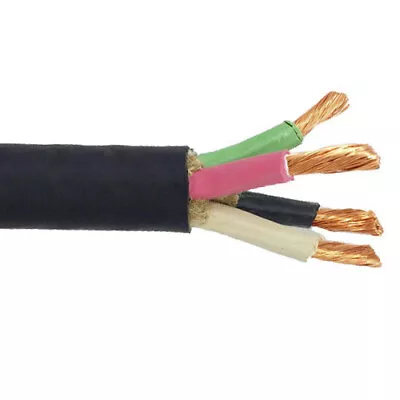 200' 6/4 SOOW Portable Power Cable Flexible CPE Jacket Black 600V • $990