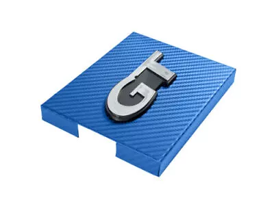 1998-2004 Mustang Blue Carbon Fiber Stainless Engine Fuse Box Cover W/ GT Emblem • $45.95