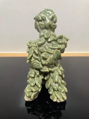 Vintage Handmade Wicca Pagan Green Man Foliate Figurine Sculpture Ornament • £19.99