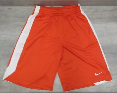 Nike Mens Shorts Medium Orange White Athletic • $16