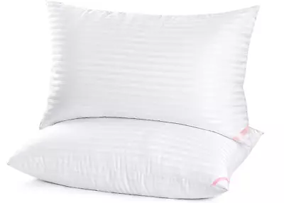 Hotel Collection Bed Pillows For Sleeping 2 Pack Queen Size Super Soft Luxury • $39.99