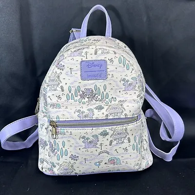 LOUNGEFLY DISNEY Alice In Wonderland Pastel Map Mini Backpack • $50