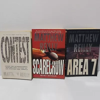 Matthew Reilly - Contest - 3x Crime Thriller Trade Paperback • $20.95