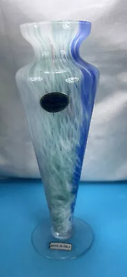 Blue Green Purple Murano Lavorazione Italian Pastel Art Glass Vase • $9.99