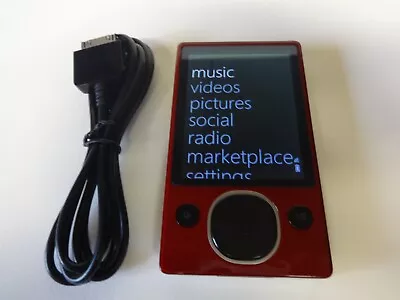 MICROSOFT  ZUNE  CUStOM  RED/BLACK  128GB. SSD...NEW  BATTERY... • $299.99