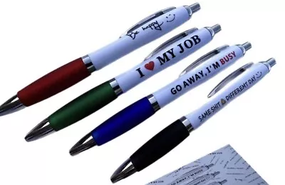 £2.10 • Buy Funny Pens - Cheeky Novelty Office Stationary , Love Job, Be Happy, Pen Fun