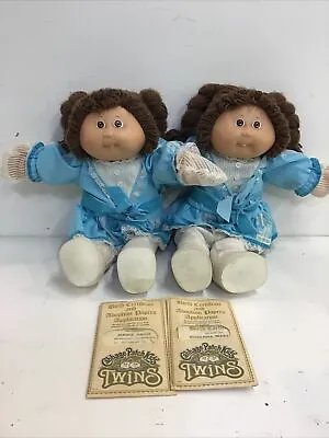 1980’s Cabbage Patch Twins Limited Edition / Birth Certificates Jennie & Rosanne • $75