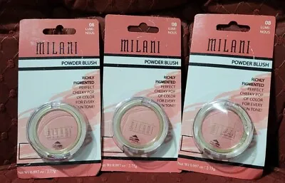 Milani Powder Blush Number 08 Color Luminous New In Package ×3 • $12.99