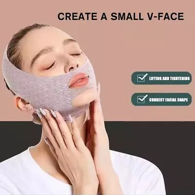 Face V-Line Slim Lift Up Mask Double Chin Cheek Reducer Strap Band F1S1 • £4.98