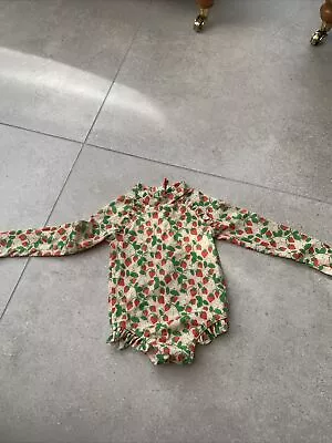 Boden Strawberry UV Swimsuit Toddler Girl 2-3 Years Gorgeous • £5