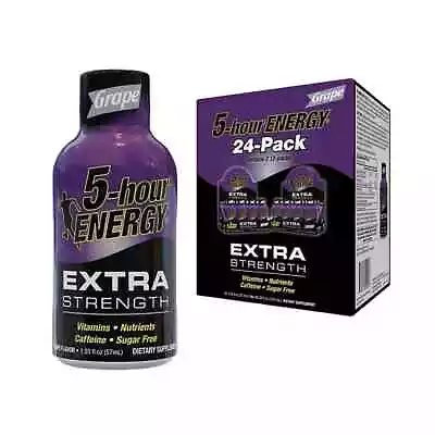 5-hour ENERGY Shot Extra Strength Grape (1.93 Oz. 24 Pk.) • $57.99