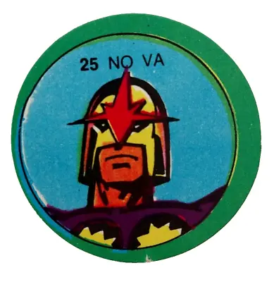 1980 Marvel Superheroes Nova Card Disc Pog  Argentina Variant Not Terrabusi #25 • £28.83