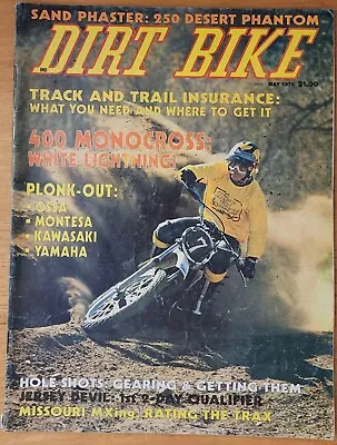 Dirt Bike May 1975 Vintage Motocross Magazine MX 400 Monocross OSSA Montessa • $19.97