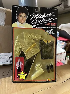 Vintage Michael Jackson 1984 LJN 12  Motown Doll Outfit Carded Sealed NOS Rare • $50