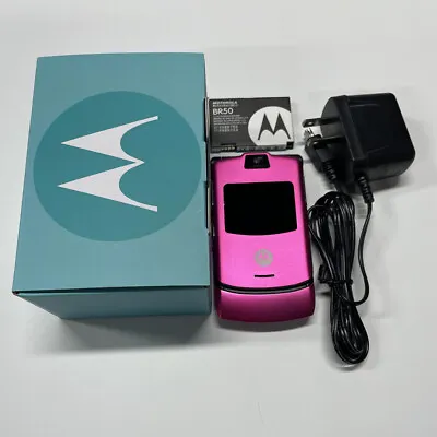 Motorola RAZR V3 Unlocked Flip GSM 850 /900 /1800 /1900 Bluetooth  Mobile Phone • $34