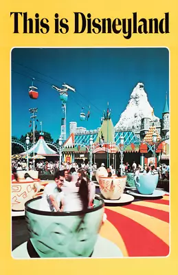 This Is Disneyland TeaCups Sky Buckets Matterhorn Vintage Retro Disney Poster • $19.49