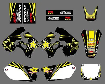 MX Graphics Backgrounds Decals Stickers For Suzuki RM125 RM250 1996 1997 1998 • $47.49